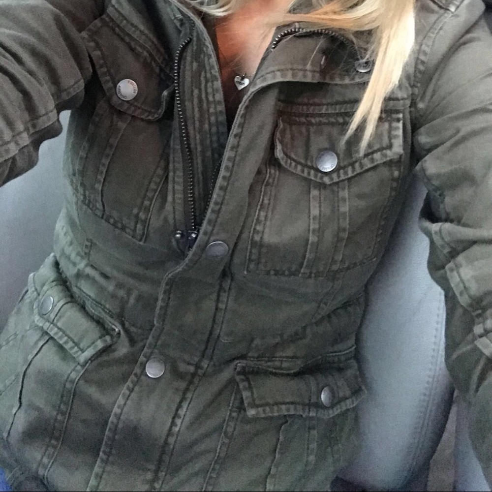 Hollister army cargo jacket